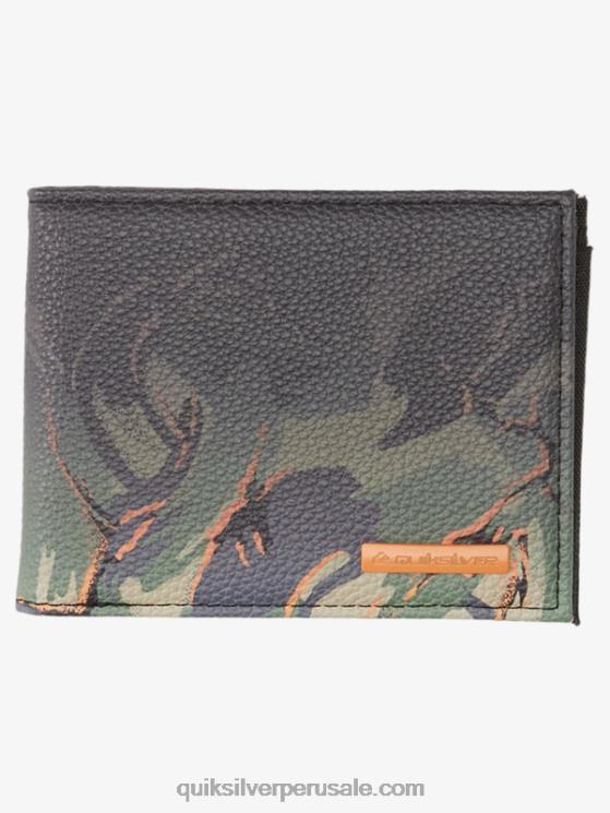 Quiksilver N8LNT727 hombres camuflaje - playa cartera de tres pliegues de frescura