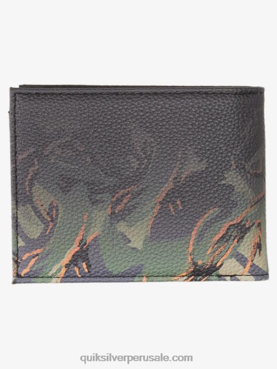 Quiksilver N8LNT727 hombres camuflaje - playa cartera de tres pliegues de frescura
