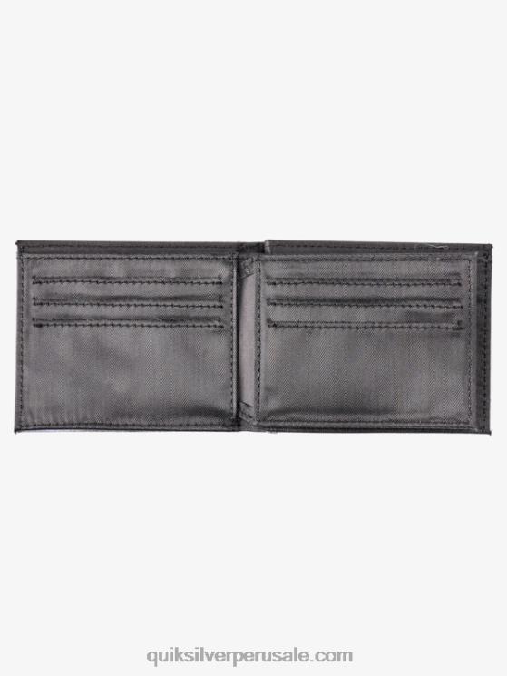 Quiksilver N8LNT728 hombres blanco negro cartera de tres pliegues de frescura