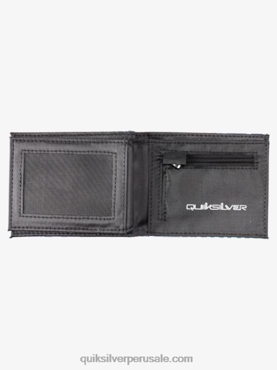 Quiksilver N8LNT729 hombres azul marino medianoche cartera de tres pliegues de frescura