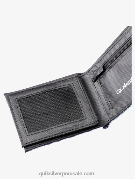 Quiksilver N8LNT729 hombres azul marino medianoche cartera de tres pliegues de frescura