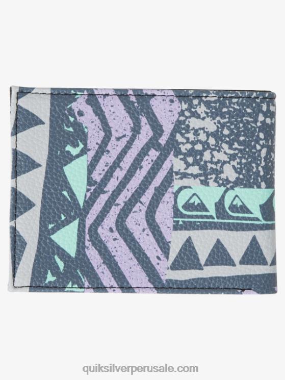 Quiksilver N8LNT729 hombres azul marino medianoche cartera de tres pliegues de frescura
