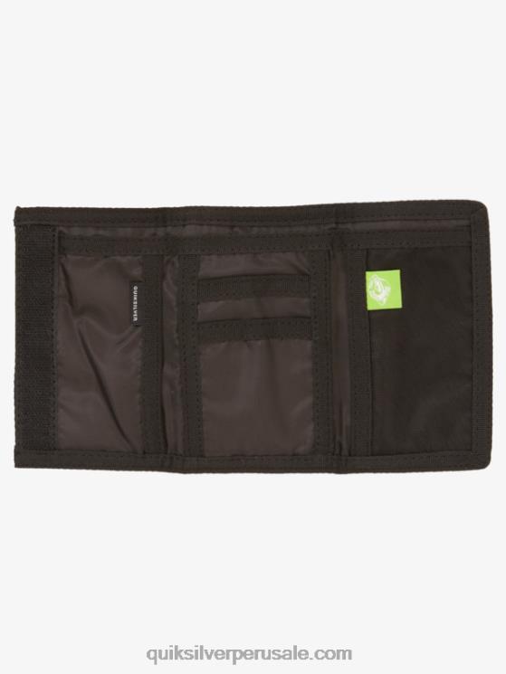 Quiksilver N8LNT737 hombres bering mar check tie dye 233 la cartera de tres pliegues con estampado cotidiano