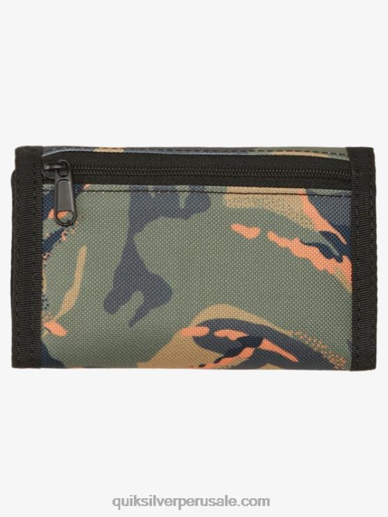 Quiksilver N8LNT740 hombres camuflaje - playa la cartera de tres pliegues con estampado cotidiano