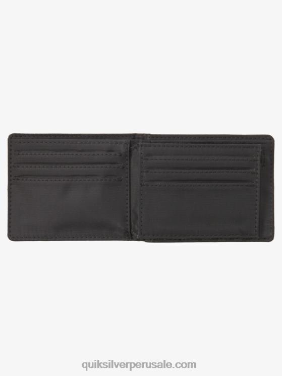 Quiksilver N8LNT907 hombres chocolate Cafe cartera triple con costuras