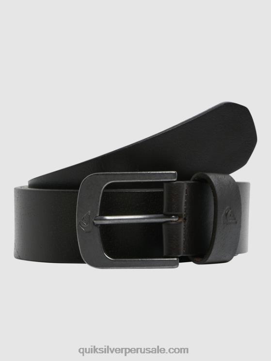 Quiksilver N8LNT1054 hombres chocolate el cinturón de cuero de todos los días