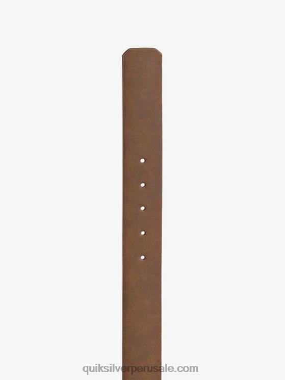 Quiksilver N8LNT1096 hombres chocolate cinturón de piel sintética de la calle principal