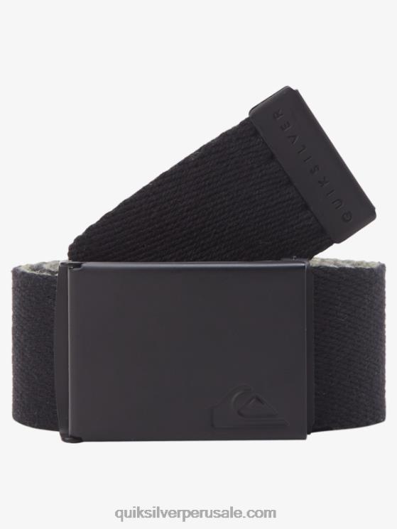 Quiksilver N8LNT42 hombres negro el cinturón de correas de mermelada