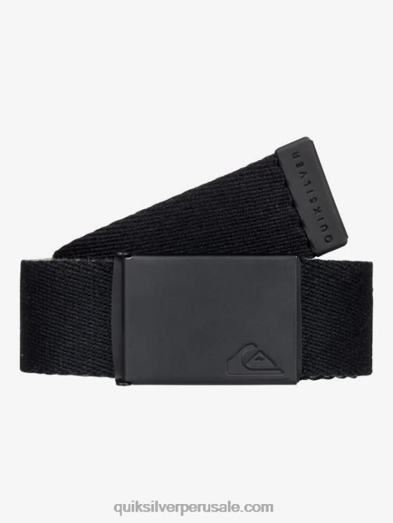 Quiksilver N8LNT42 hombres negro el cinturón de correas de mermelada