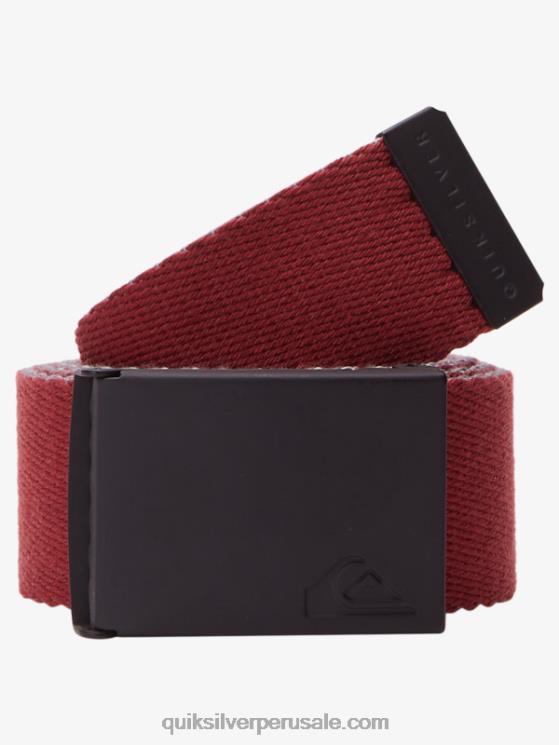 Quiksilver N8LNT45 hombres Marsala el cinturón de correas de mermelada