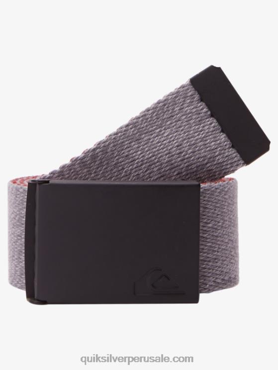 Quiksilver N8LNT45 hombres Marsala el cinturón de correas de mermelada