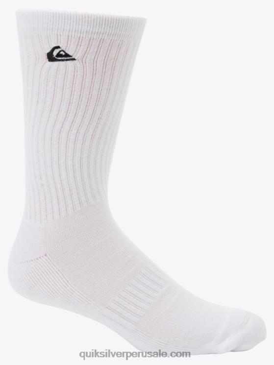 Quiksilver N8LNT1060 hombres azul claro Pack de 2 pares de calcetines lisos