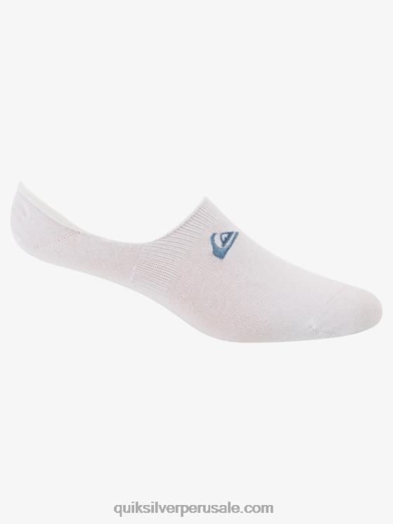 Quiksilver N8LNT778 hombres blazer azul claro/marino Pack de 3 calcetines invisibles con forro