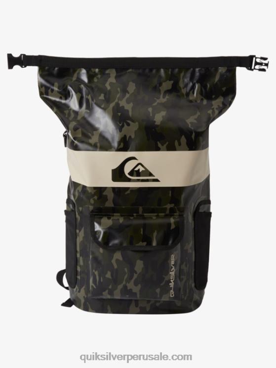 Quiksilver N8LNT861 hombres camuflaje negro mochila de surf mediana sea stash 20l