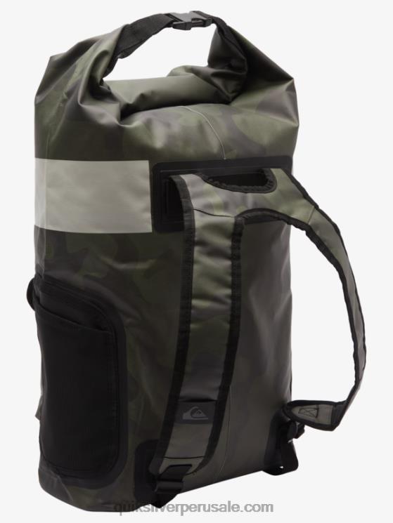 Quiksilver N8LNT861 hombres camuflaje negro mochila de surf mediana sea stash 20l