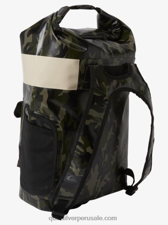 Quiksilver N8LNT861 hombres camuflaje negro mochila de surf mediana sea stash 20l