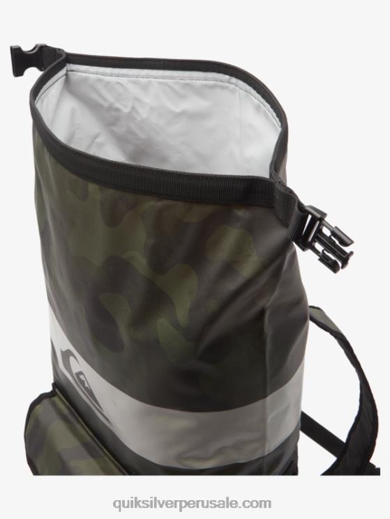 Quiksilver N8LNT861 hombres camuflaje negro mochila de surf mediana sea stash 20l