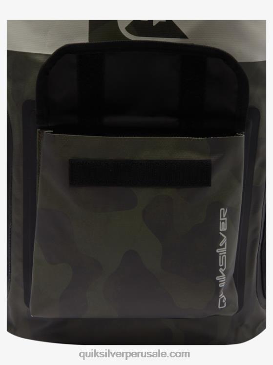 Quiksilver N8LNT861 hombres camuflaje negro mochila de surf mediana sea stash 20l