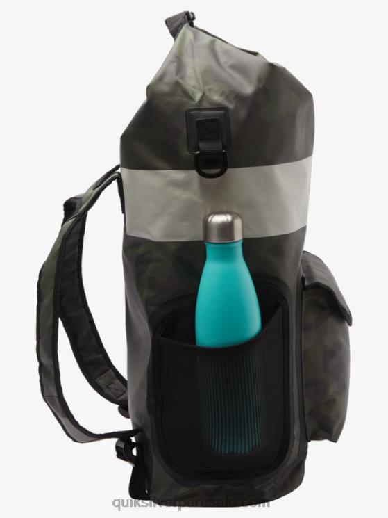 Quiksilver N8LNT861 hombres camuflaje negro mochila de surf mediana sea stash 20l