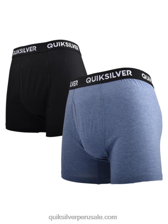 Quiksilver N8LNT1825 hombres brezo de mezclilla Pack de 2 calzoncillos bóxer supersuaves Core