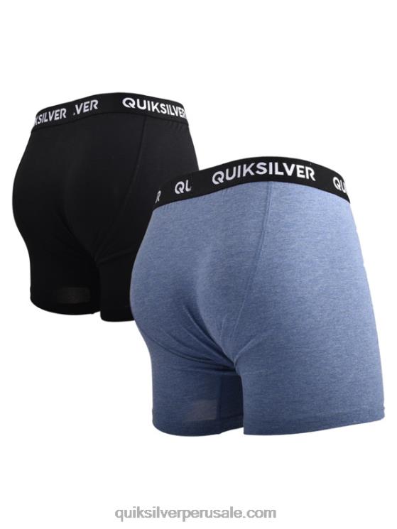 Quiksilver N8LNT1825 hombres brezo de mezclilla Pack de 2 calzoncillos bóxer supersuaves Core