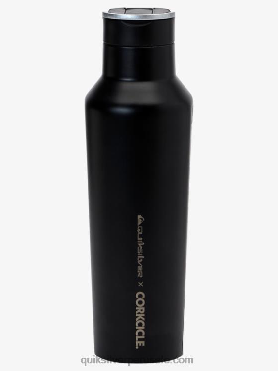 Quiksilver x Corkcicle N8LNT1181 hombres negro botella de agua
