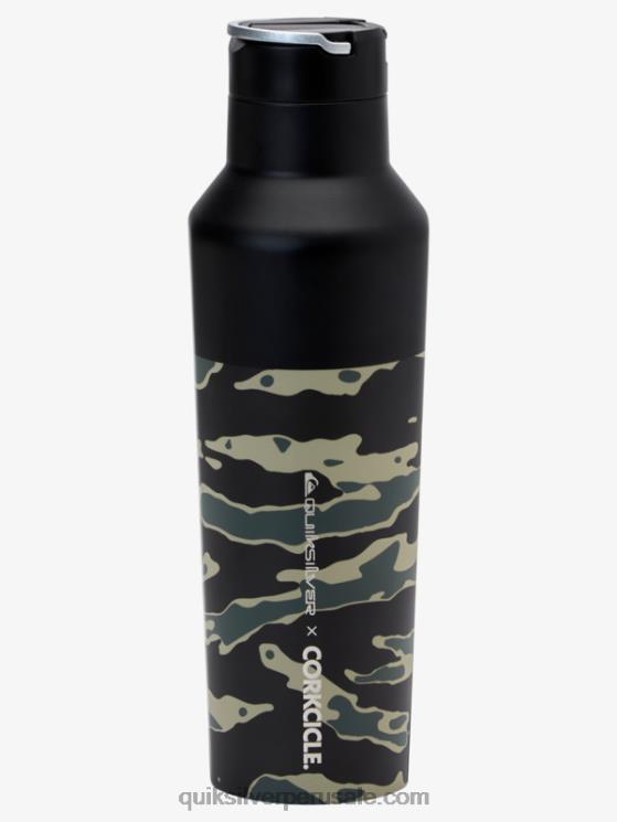 Quiksilver x Corkcicle N8LNT1182 hombres batalla crucial con estampado de camuflaje botella de agua
