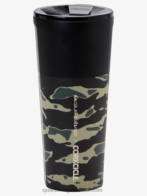 Quiksilver x Corkcicle N8LNT1215 hombres batalla crucial con estampado de camuflaje vaso clásico