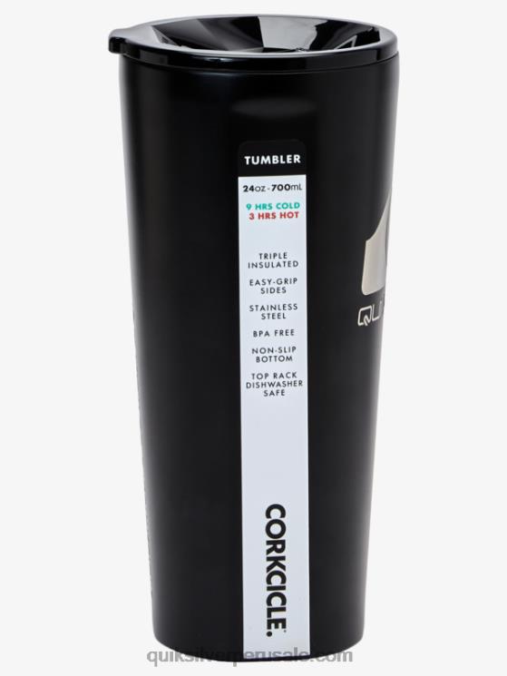 Quiksilver x Corkcicle N8LNT1216 hombres negro vaso clásico