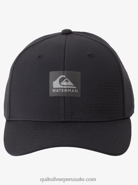 Quiksilver N8LNT1007 hombres negro gorra snapback waterman perf turf