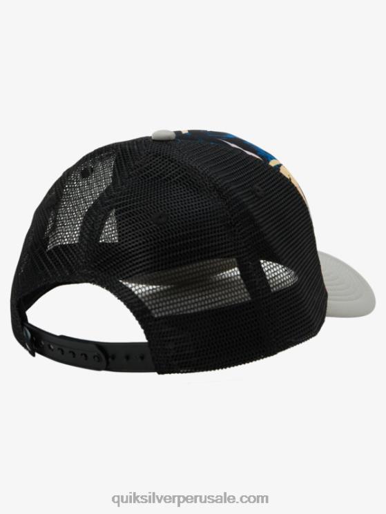 Quiksilver N8LNT1051 hombres negro rasgado gorra trucker coop buitre