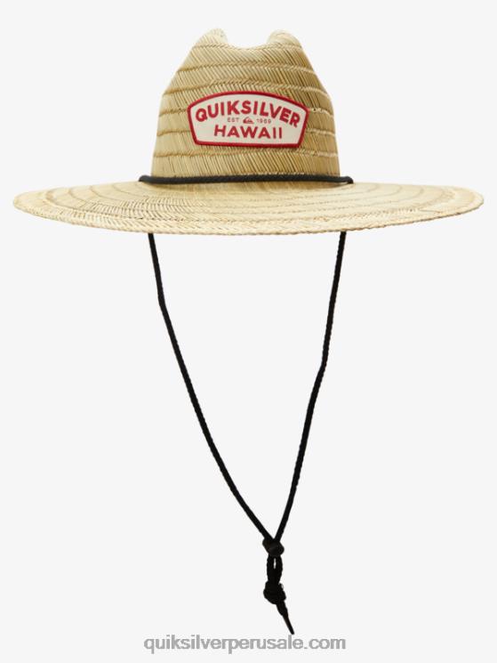 Quiksilver N8LNT1061 hombres negro/hawai sombrero de muelle destinado protección solar