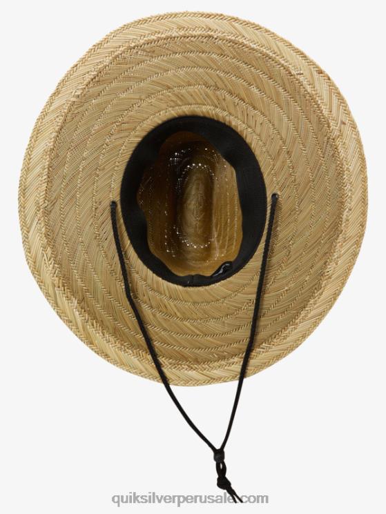 Quiksilver N8LNT1061 hombres negro/hawai sombrero de muelle destinado protección solar