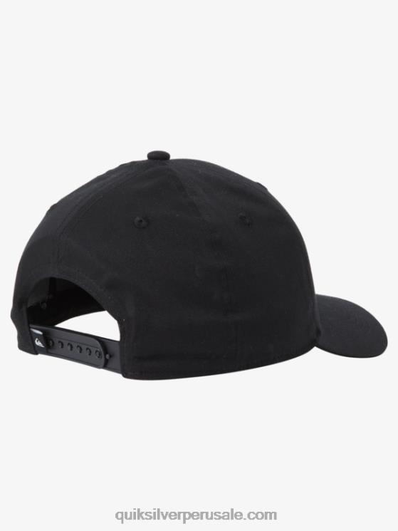 Quiksilver N8LNT1080 hombres negro sombrero del snapback de las décadas