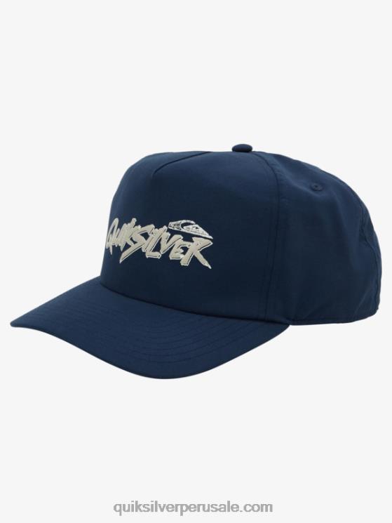 Quiksilver N8LNT1094 hombres azul marino medianoche gorra snapback con logo