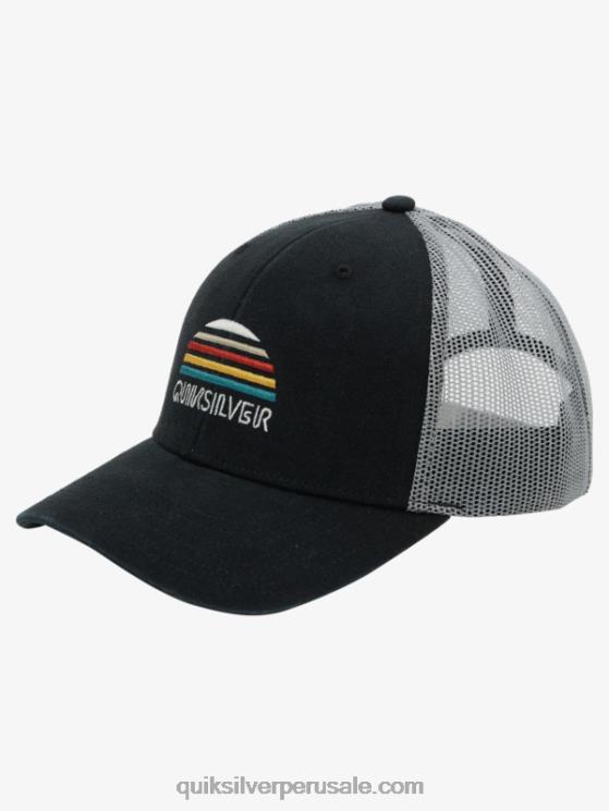 Quiksilver N8LNT1194 hombres negro gorra de camionero con larguero