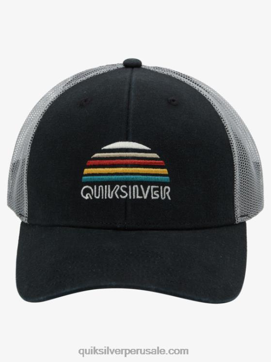 Quiksilver N8LNT1194 hombres negro gorra de camionero con larguero