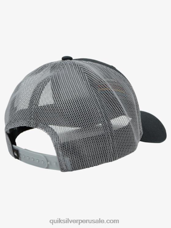 Quiksilver N8LNT1194 hombres negro gorra de camionero con larguero