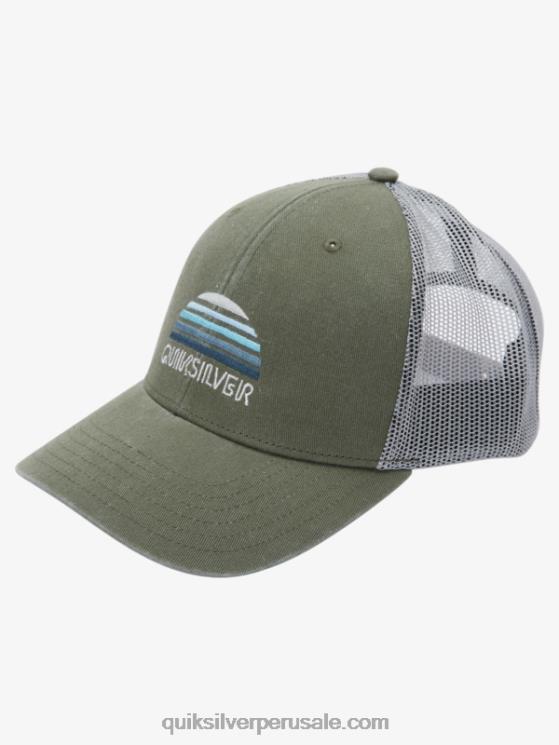 Quiksilver N8LNT1195 hombres trébol de cuatro hojas gorra de camionero con larguero