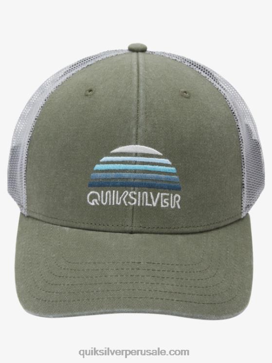 Quiksilver N8LNT1195 hombres trébol de cuatro hojas gorra de camionero con larguero