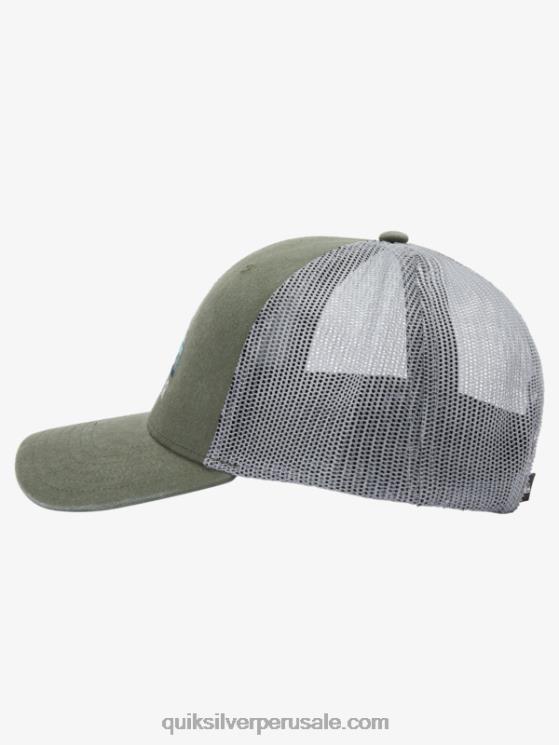 Quiksilver N8LNT1195 hombres trébol de cuatro hojas gorra de camionero con larguero