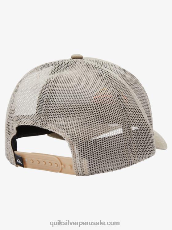 Quiksilver N8LNT1196 hombres caqui oscuro gorra de camionero con larguero