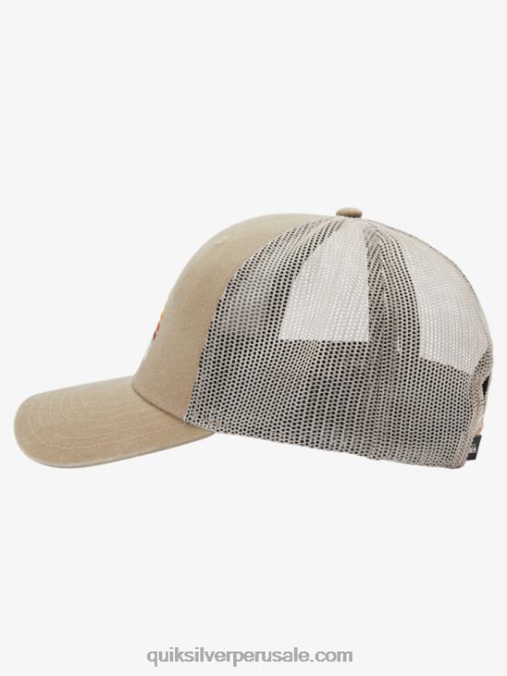 Quiksilver N8LNT1196 hombres caqui oscuro gorra de camionero con larguero