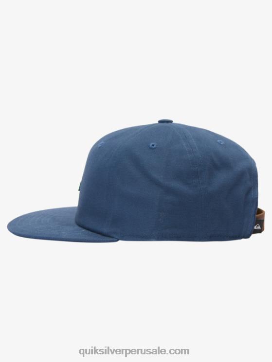 Quiksilver N8LNT1643 hombres pizarra oscura gorra snapback con gas