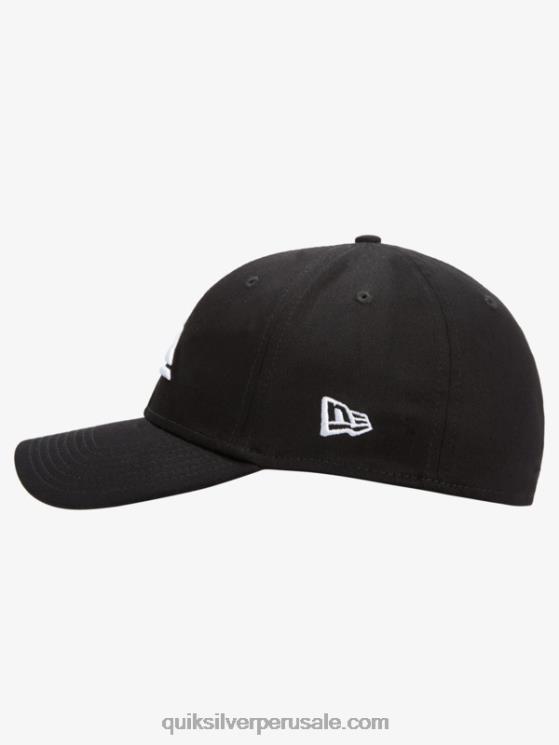 Quiksilver N8LNT1679 hombres blanco negro gorra de ajuste elástico de montaña y onda