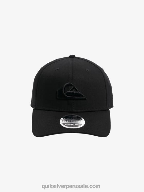 Quiksilver N8LNT1680 hombres negro gorra de ajuste elástico mountain 锛wave