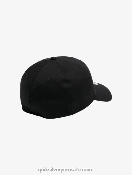 Quiksilver N8LNT1680 hombres negro gorra de ajuste elástico mountain 锛wave