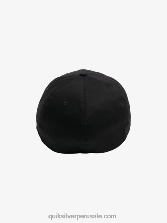 Quiksilver N8LNT1680 hombres negro gorra de ajuste elástico mountain 锛wave