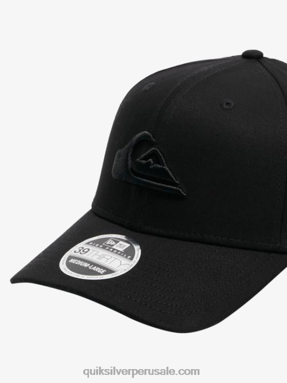 Quiksilver N8LNT1680 hombres negro gorra de ajuste elástico mountain 锛wave