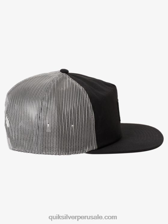 Quiksilver N8LNT1714 hombres negro sombrero de camionero de una sola aleta